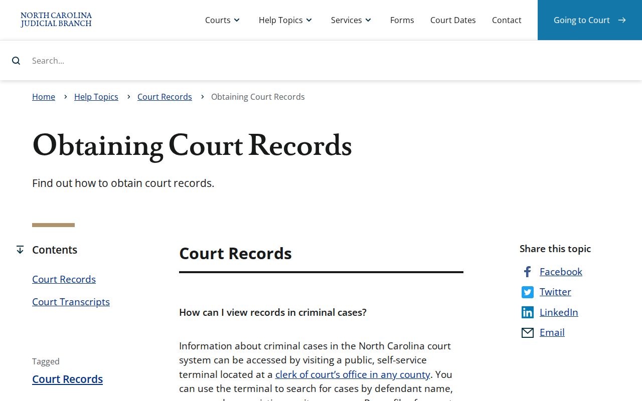 Wilmington public records channels for obtaining court files